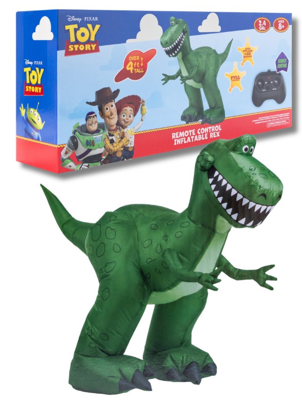 NEW Disney PIXAR Toy Story Remote Control Inflatable Dinosaur T-Rex Viral Toy